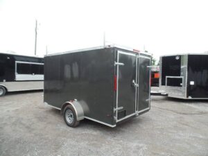 Enclosed Trailer 7′ X 12′ Single Axle 3500 lbs V-Nose Storage - Image 3