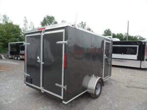 Enclosed Trailer 7′ X 12′ Single Axle 3500 lbs V-Nose Storage - Image 5