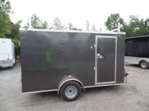 Enclosed Trailer 7′ X 12′ Single Axle 3500 lbs V-Nose Storage - Image 6