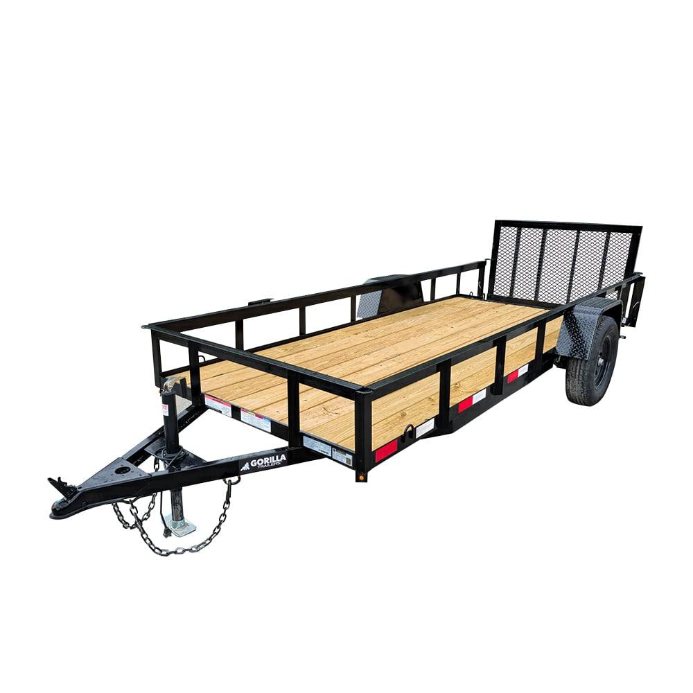 5×14 Dovetail Utility Trailer Powder Coated W/ Gate 3,500lb Axle 5×14 Dovetail Utility Trailer Powder Coated W/ Gate 3,500lb Axle - Image 1