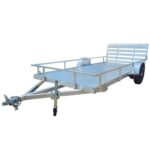 6.4×14 Straight Deck Aluminum Utility Trailer with 3500lb Axle
