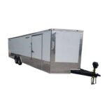 Enclosed Trailer 8.5′ X 26′ White Car Hauler