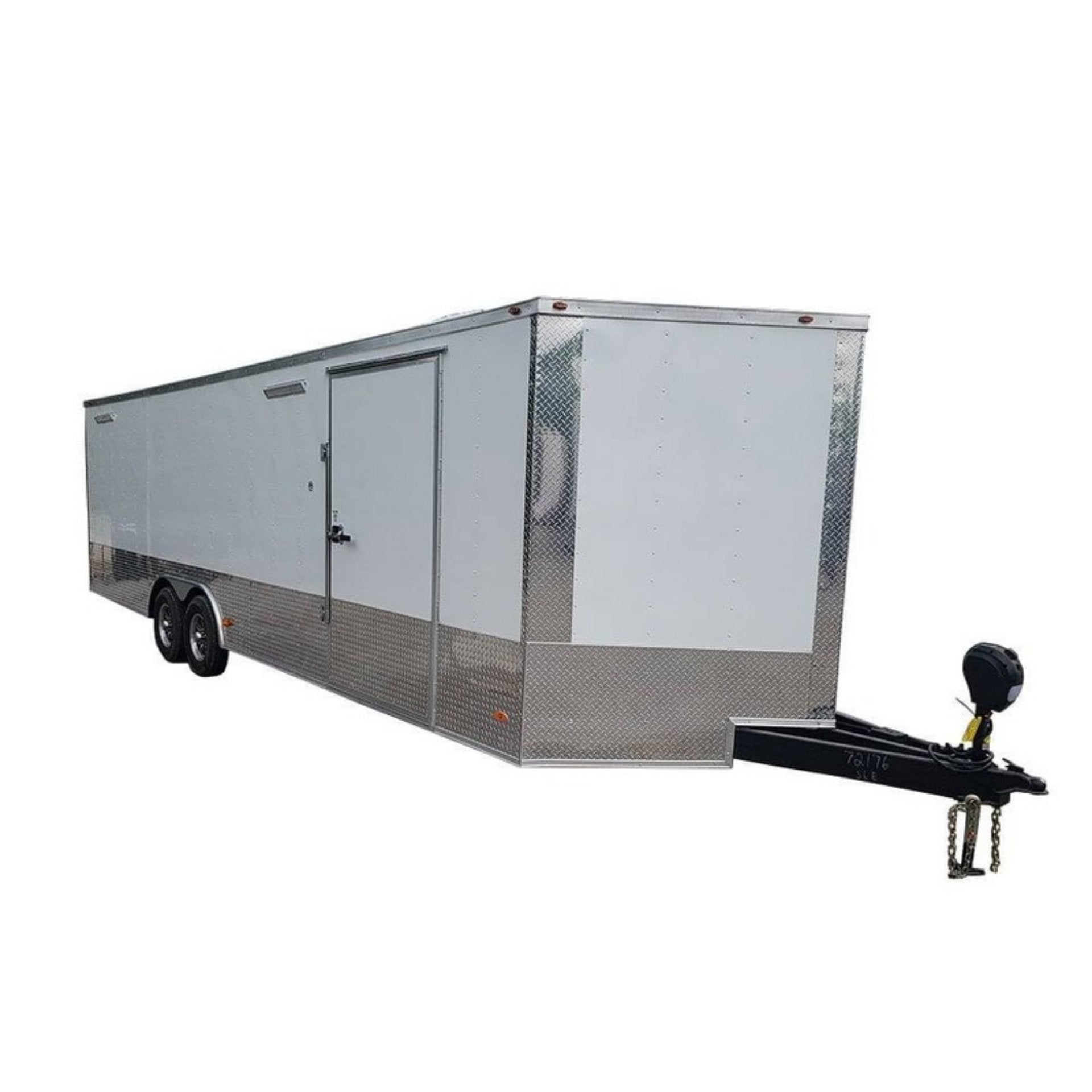 Enclosed Trailer 8.5′ X 26′ White Car Hauler Enclosed Trailer 8.5′ X 26′ White Car Hauler - Image 1